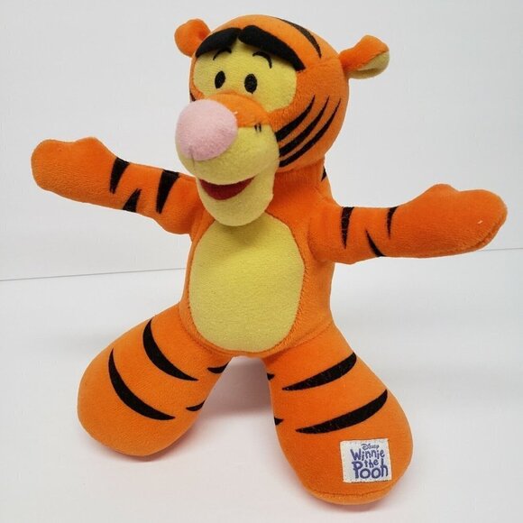 Disney Baby 9" Tigger Learning Curve Squeaker 2008 Plush - Picture 1 of 4
